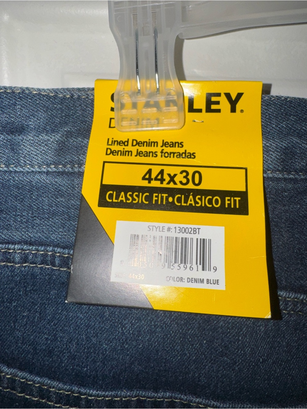 Stanley Men's Relaxed Denim Jeans - Denim Blue